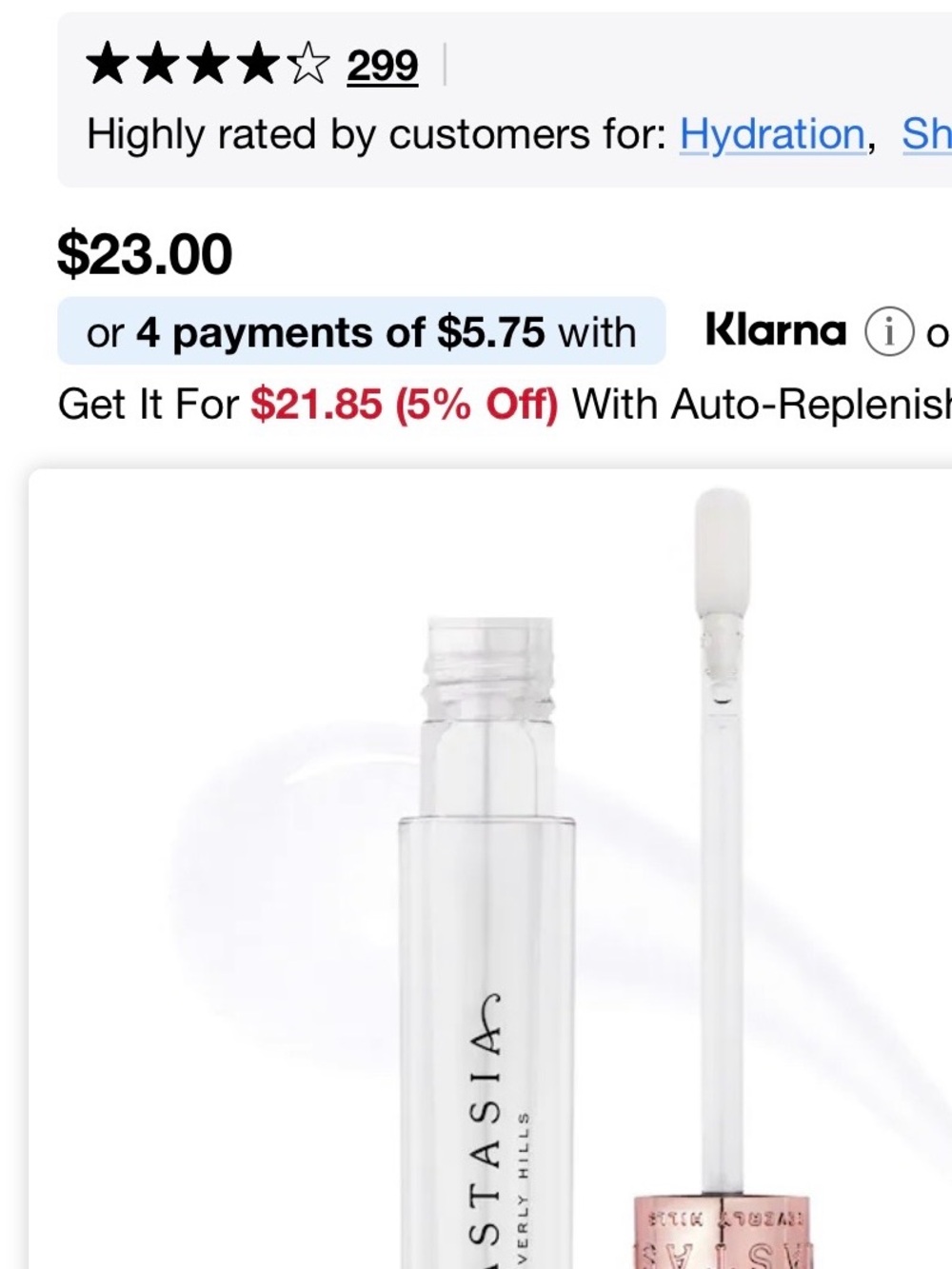 Anastasia Beverly Hills Clear Lip Gloss